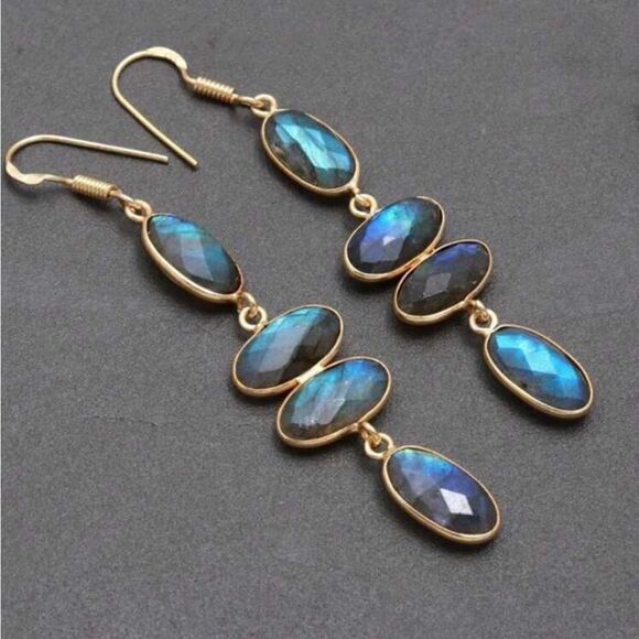 Bohemian drop earrings N532 - Picture 1 of 4